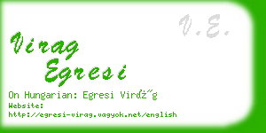 virag egresi business card